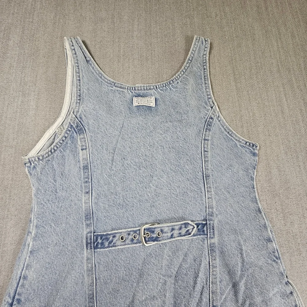 Levi's Womens Light Blue Denim Dress Button Down Pockets Sleeveless Size Small - Picture 16 of 16